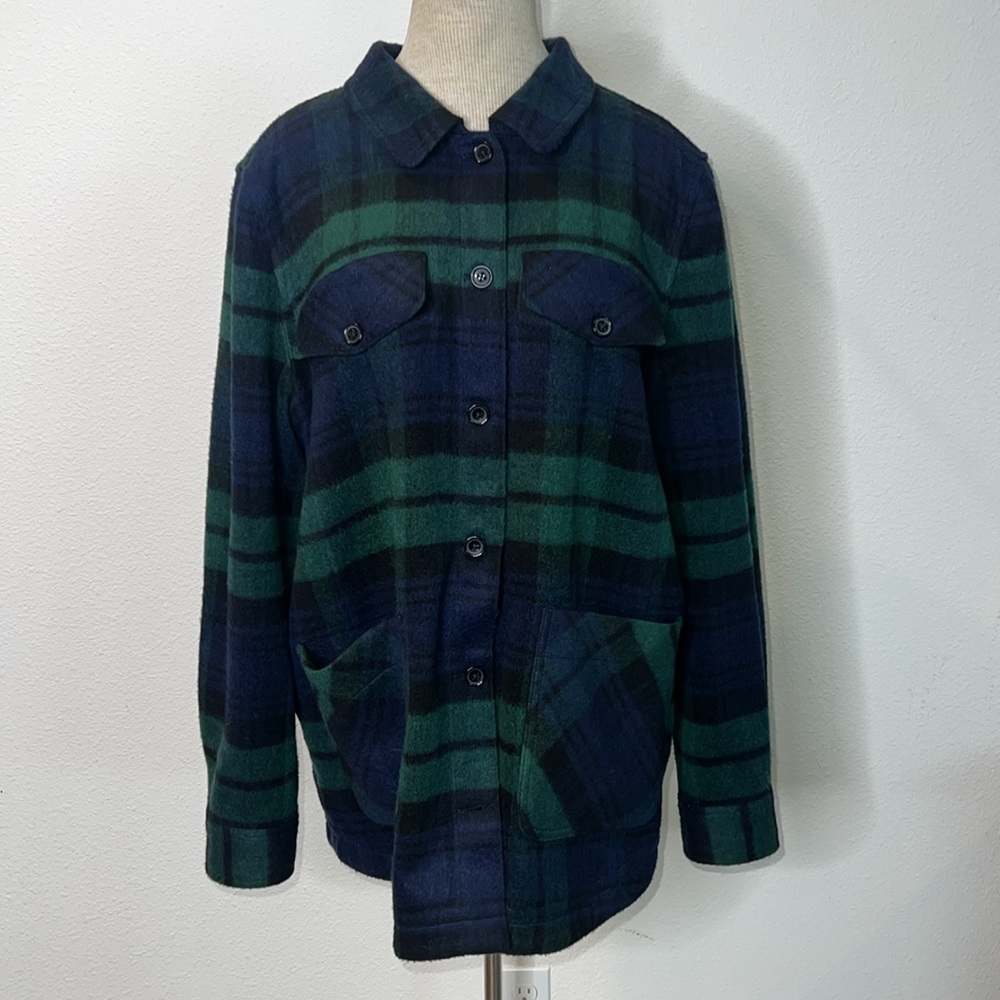 Talbots Plaid Heavy Shirt Shacket